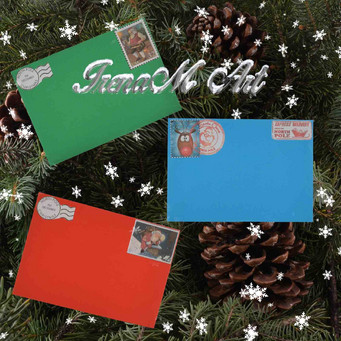 Ръчно изработени изделия от хартия Коледа и Нова година Ръчно изработени изделия от хартия Коледен плик за писмо 